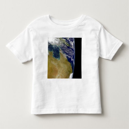 Een gedeeltelijk uitzicht van de Aarde dat Austral Kinder Shirts (Voorkant)