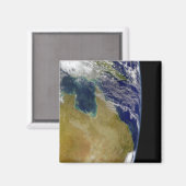 Een gedeeltelijk uitzicht van de Aarde dat Austral Magneet (Voorkant / Achterkant)