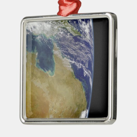 Een gedeeltelijk uitzicht van de Aarde dat Austral Metalen Ornament (Links)