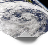 Een gedeeltelijk uitzicht van de Aarde dat Austral Poster (Hoek)