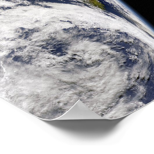 Een gedeeltelijk uitzicht van de Aarde dat Austral Poster (Hoek)