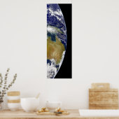 Een gedeeltelijk uitzicht van de Aarde dat Austral Poster (Keuken)