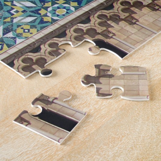 Een gedeeltelijk uitzicht van de moskee Hasan II i Legpuzzel (Zijkant)