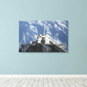 Een gedeeltelijk uitzicht van Space Shuttle Atlant Canvas Afdruk (Insitu (Houten vloer))