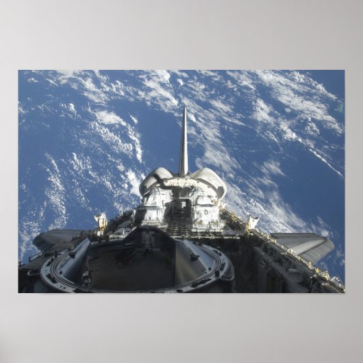 Een gedeeltelijk uitzicht van Space Shuttle Atlant Poster (Voorkant)