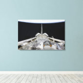 Een gedeeltelijk uitzicht van Space Shuttle Canvas Afdruk (Insitu (Houten vloer))