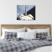 Een gedeeltelijk uitzicht van Space Shuttle Endeav Canvas Afdruk (Insitu (Slaapkamer))