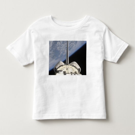 Een gedeeltelijk uitzicht van Space Shuttle Endeav Kinder Shirts (Voorkant)