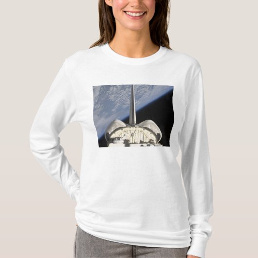 Een gedeeltelijk uitzicht van Space Shuttle Endeav T-shirt (Voorkant)