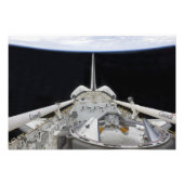 Een gedeeltelijk uitzicht van Space Shuttle Foto Afdruk (Voorkant)