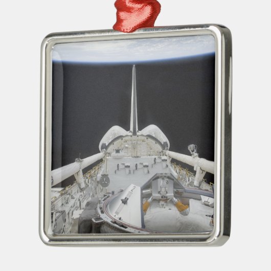 Een gedeeltelijk uitzicht van Space Shuttle Metalen Ornament (Links)