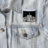 Een gedeeltelijk uitzicht van Space Shuttle Vierkante Button 5,1 Cm (In situ)