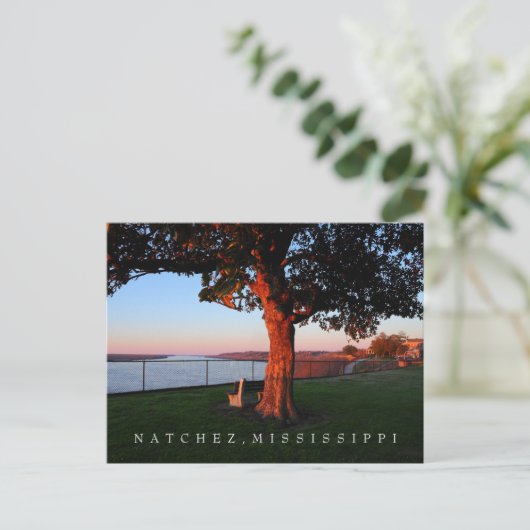 Een gedenktijd - Natchez, Mississippi Briefkaart (Staand voorkant)