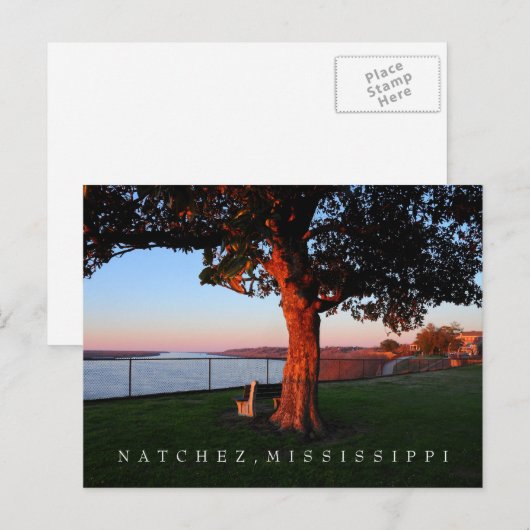 Een gedenktijd - Natchez, Mississippi Briefkaart (Voorkant / Achterkant)