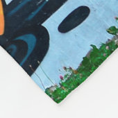 Een gedetailleerd afbeelding graffiti tekening. Co Fleece Deken (Hoek)