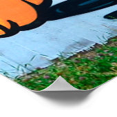 Een gedetailleerd afbeelding graffiti tekening. Co Poster (Hoek)