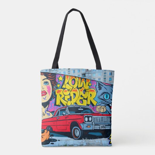 Een gedetailleerd afbeelding graffiti tekening. Co Tote Bag (Achterkant)