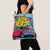 Een gedetailleerd afbeelding graffiti tekening. Co Tote Bag (Dichtbij)