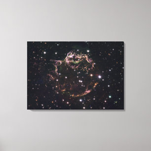Een gedetailleerd uitzicht op de stoffelijke reste canvas afdruk