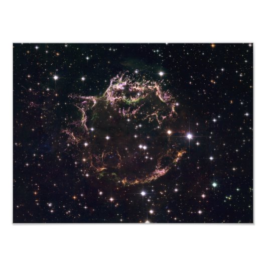 Een gedetailleerd uitzicht op de stoffelijke reste foto afdruk (Voorkant)