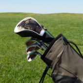 Een gedetailleerde samurai-illustratie golfheadcover (Insitu)