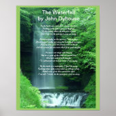 Een gedicht: De waterval Poster (Voorkant)
