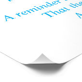 Een gedicht over het strand perfect poster (Hoek)