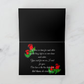 Een gedicht van de Liefde voor hem/haar Feestdagen Kaart (Binnen)