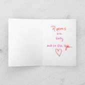 Een gedicht van de Valentijnsdag Feestdagen Kaart (Binnen)