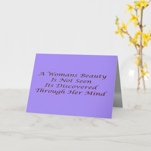 Een gedicht van een vrouwenbericht inspiratie     kaart (Gele Bloem)