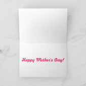 Een gedicht van het Moederdag Kaart (Binnen)