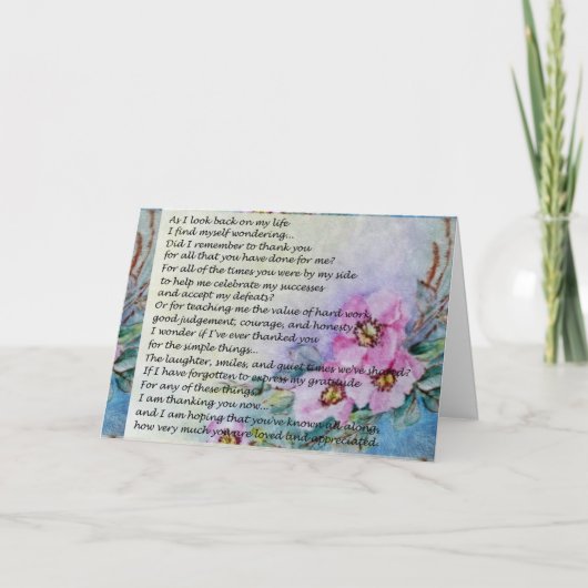 Een gedicht van het Moederdag Kaart (Voorkant)