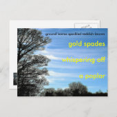 Een Gedicht Voor Herfst Briefkaart (Voorkant / Achterkant)