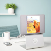 Een gedicht voor iedereen die een bont baby heeft  sticker (Laptop op bureau)