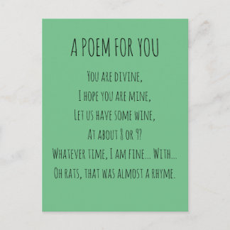 Een gedicht voor jou briefkaart