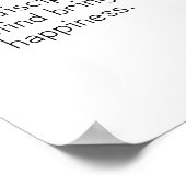 Een gedisciplineerde geest brengt geluk. Buddha Poster (Hoek)