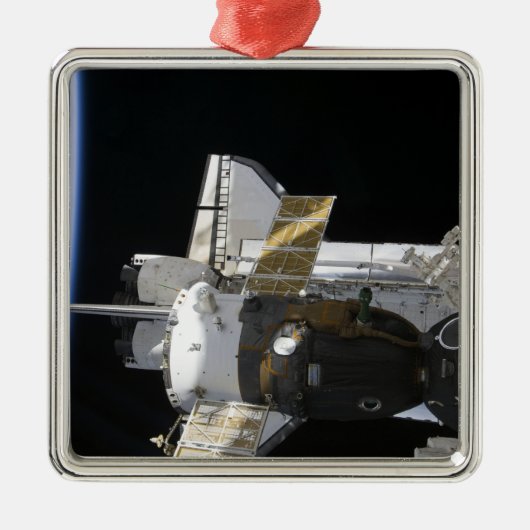 Een gedoceerd Soyuz-ruimtevaartuig Metalen Ornament (Voorkant)