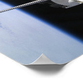 Een gedoceerd Soyuz-ruimtevaartuig Poster (Hoek)