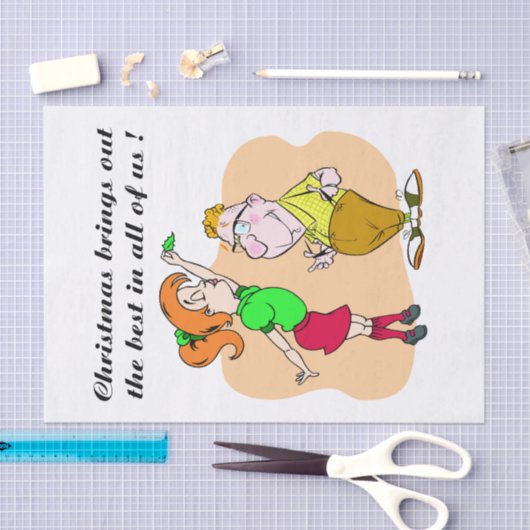 Een geeks kersttefpapier tissuepapier (Craft)