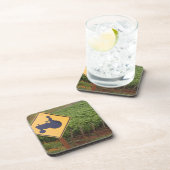 Een geeltrekkruising in de wijngaard bier onderzetter (Rechterzijde)