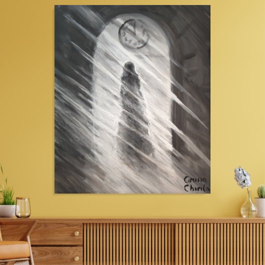 Een geest canvas afdruk (Insitu (Woonkamer))