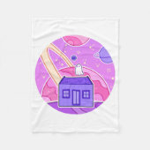 Een geest die in de ruimte leeft fleece deken (Voorkant)