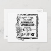 Een geest geopend door Wonder Briefkaart (Voorkant / Achterkant)