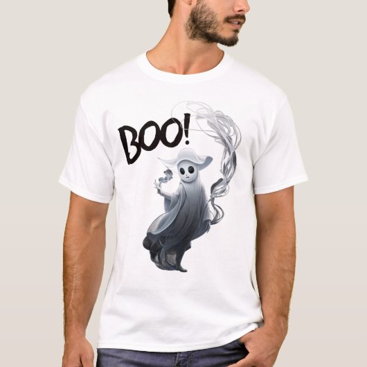 Een geest in zijn rokende hand t-shirt (Voorkant)