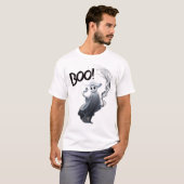 Een geest in zijn rokende hand t-shirt (Voorkant volledig)