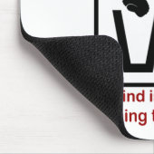 Een geest is vreselijk om te verspillen! muismat (Hoek)