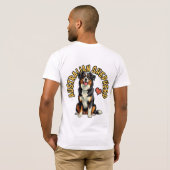 Een geestige geest: Australian Shepherd T-shirt (Achterkant volledig)