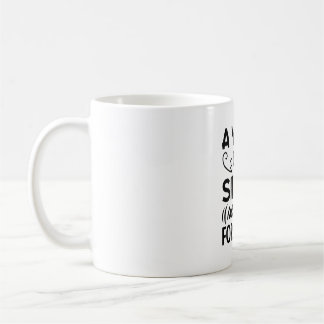 Een geeuw is een stille schreeuw om koffie koffiemok