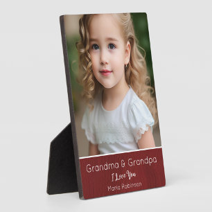 Eén gefotografeerde Persoonlijke Oma & Opa Fotoplaat