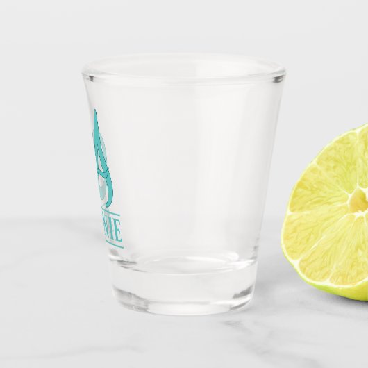 Een gegraveerd shotglas shot glas (Rechts)